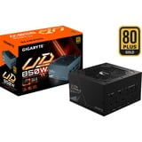 GIGABYTE GP-UD850GM PG5 850W rev.2.0, Fuente de alimentación de PC negro