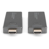 Digitus DS-55323, Alargador de HDMI negro/Plateado