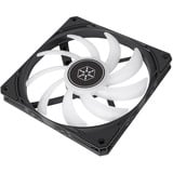 SilverStone Air Slimmer 140 ARGB, Ventilador negro