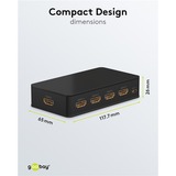 goobay 58489, Conmutador HDMI negro