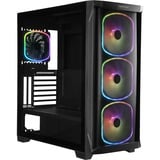 Enermax StarryKnight SK30 Midi Tower Negro, Cajas de torre negro, Midi Tower, PC, Negro, ATX, EATX, micro ATX, Mini-ATX, Acero al carbón, Vidrio templado, Azul, Verde, Rojo