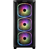 Enermax StarryKnight SK30 Midi Tower Negro, Cajas de torre negro, Midi Tower, PC, Negro, ATX, EATX, micro ATX, Mini-ATX, Acero al carbón, Vidrio templado, Azul, Verde, Rojo