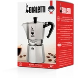 Bialetti 0001167/X2, Cafetera espresso plateado