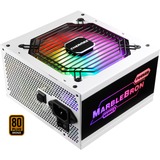 Enermax MARBLEBRON unidad de fuente de alimentación 850 W 24-pin ATX ATX Negro, Blanco, Fuente de alimentación de PC blanco, 850 W, 100 - 240 V, 47 - 63 Hz, 11-5.5 A, Activo, 130 W