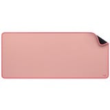 Logitech Desk Mat Studio Series Rosa, Alfombrilla de ratón rosa, Rosa, Monocromo, Nylon, Poliéster, Caucho, Base antiderrapante