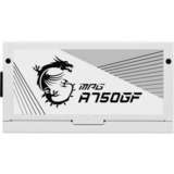 MSI MPG A750GF WHITE 750W, Fuente de alimentación de PC blanco