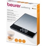 Beurer KS 34 XL, 70312, Balanza de cocina acero fino/Negro