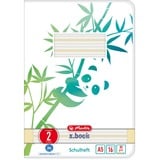 Herlitz GREENline cuaderno y block A5 16 hojas Verde, Blanco Imagen, Verde, Blanco, A5, 16 hojas, 80 g/m², Papel rayado