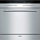 Siemens iQ500 SC76M542EU lavavajilla Semi integrado 7 cubiertos F, Lavavajillas acero fino/Negro, Semi integrado, Tamaño completo (60 cm), Metálico, Metálico, Botones, 1,75 m