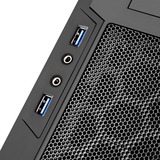 SilverStone PS13 Mini Tower Negro, Cajas de torre negro, Mini Tower, PC, Negro, ATX, micro ATX, Plástico, Acero, Hogar / Oficina