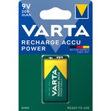 VARTA -56722/1 Pilas domésticas, Batería Batería recargable, 9V, Níquel-metal hidruro (NiMH), 8,4 V, 1 pieza(s), 200 mAh