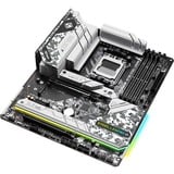 ASRock 90-MXBJ00-A0UAYZ, Placa base plateado/Negro