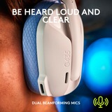 Logitech G435 LIGHTSPEED, Auriculares para gaming blanco