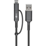 goobay 71892 cable USB Negro negro, Negro