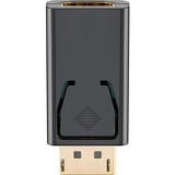 goobay HDMI DisplayPort Adapter Negro, Adaptador negro, DisplayPort, HDMI, Negro