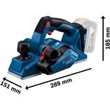 Bosch GHO 18V-26 Professional, 06015B5000, Cepillo eléctrico azul/Negro