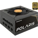 Chieftec Polaris unidad de fuente de alimentación 750 W 20+4 pin ATX PS/2 Negro, Fuente de alimentación de PC negro, 750 W, 100 - 240 V, 50/60 Hz, 10 A, Activo, 120 W