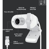 Logitech BRIO 100, Webcam blanco