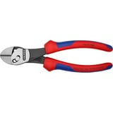 KNIPEX TwinForce Alicates de corte diagonal rojo/Azul, Alicates de corte diagonal, Acero cromo vanadio, De plástico, Azul/Rojo, 18 cm, 280 g