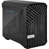 Fractal Design Torrent Nano Micro Torre Negro, Cajas de torre negro, Micro Torre, PC, Negro, Micro-ITX, Vidrio templado, 16,5 cm