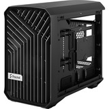 Fractal Design Torrent Nano Micro Torre Negro, Cajas de torre negro, Micro Torre, PC, Negro, Micro-ITX, Vidrio templado, 16,5 cm