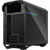 Fractal Design Torrent Nano Micro Torre Negro, Cajas de torre negro, Micro Torre, PC, Negro, Micro-ITX, Vidrio templado, 16,5 cm