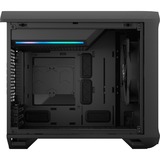 Fractal Design Torrent Nano Micro Torre Negro, Cajas de torre negro, Micro Torre, PC, Negro, Micro-ITX, Vidrio templado, 16,5 cm