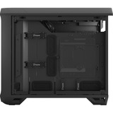 Fractal Design Torrent Nano Micro Torre Negro, Cajas de torre negro, Micro Torre, PC, Negro, Micro-ITX, Vidrio templado, 16,5 cm