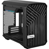 Fractal Design Torrent Nano Micro Torre Negro, Cajas de torre negro, Micro Torre, PC, Negro, Micro-ITX, Vidrio templado, 16,5 cm