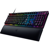 Razer Huntsman V2 teclado USB QWERTZ Alemán Negro, Teclado para gaming negro, Completo (100%), USB, Switch de tecla optomecánico, QWERTZ, LED RGB, Negro