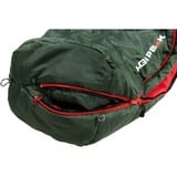 High Peak Black Arrow ECO, Saco de dormir verde oscuro/Rojo