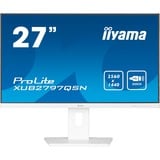 iiyama XUB2797QSN-W1, Monitor LED blanco (mate)