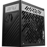 MSI 306-7ZP5C11-CE0 unidad de fuente de alimentación 1000 W 20+4 pin ATX ATX Negro, Fuente de alimentación de PC negro, 1000 W, 100 - 240 V, 50/60 Hz, 13.0/6.5 A, 1000 W, 120 W