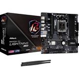 ASRock B650M PG LIGHTNING WIFI, Placa base negro/Gris