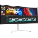 LG 38BQ85C, Monitor de gaming negro/blanco