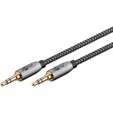 goobay 65272, Cable negro/Plateado