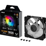 ASUS TUF GAMING TR120 ARGB, Ventilador negro/Transparente