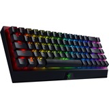 Razer BlackWidow V3 Mini HyperSpeed teclado USB + RF Wireless + Bluetooth QWERTY Inglés del Reino Unido Negro, Teclado para gaming negro, 65%, USB + RF Wireless + Bluetooth, Interruptor mecánico, QWERTY, LED RGB, Negro