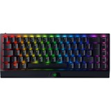 Razer BlackWidow V3 Mini HyperSpeed teclado USB + RF Wireless + Bluetooth QWERTY Inglés del Reino Unido Negro, Teclado para gaming negro, 65%, USB + RF Wireless + Bluetooth, Interruptor mecánico, QWERTY, LED RGB, Negro