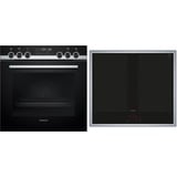 Siemens HE578ABS1, Juego de cocina negro/Acero fino