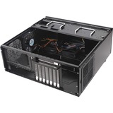 SilverStone Grandia GD08 HTPC Negro, Caja HTPC negro, HTPC, PC, Negro, ATX, CEB, EATX, EEB, micro ATX, Aluminio, Acero, Hogar / Oficina, Minorista