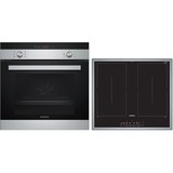 Siemens HB113FBS1, Juego para horno acero fino/Negro