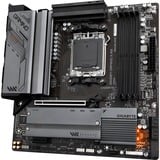 GIGABYTE B650M GAMING X AX, Placa base gris/Negro