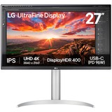 LG 27UP850K, Monitor LED plateado/Negro