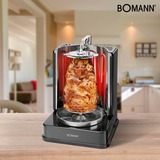 Bomann DVG 3006 CB Parrilla Mesa Eléctrico 1400 W negro, 1400 W, Parrilla, Eléctrico, Mesa, 220 - 240 V, 50/60 Hz