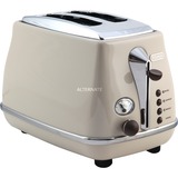 DeLonghi 2103.BG 2 rebanada(s) 900 W Beige, Tostadora beige, 2 rebanada(s), Beige, Acero inoxidable, 900 W, 220 - 240 V, 50 - 60 Hz