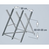 Einhell 4500067, Caballete de aserrar plateado