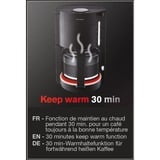 Krups ProAroma Cafetera de filtro 1,25 L negro, Cafetera de filtro, 1,25 L, 1100 W, Negro