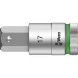 Wera 8740 C HF 1 Zyklop, Llave de tubo juego de vasos de punta hexagonal con arrastre de 1/2" con función de retención 