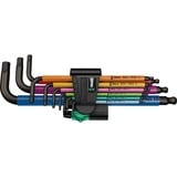 Wera 950 SPKL/9 SM N SB Multicolour, Destornillador Juego de llaves acodadas métricas, BlackLaser